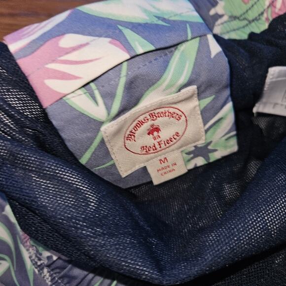 Brooks Brother Floral Print Swim Trunks Mens Size Medium - Picture 5 of 7